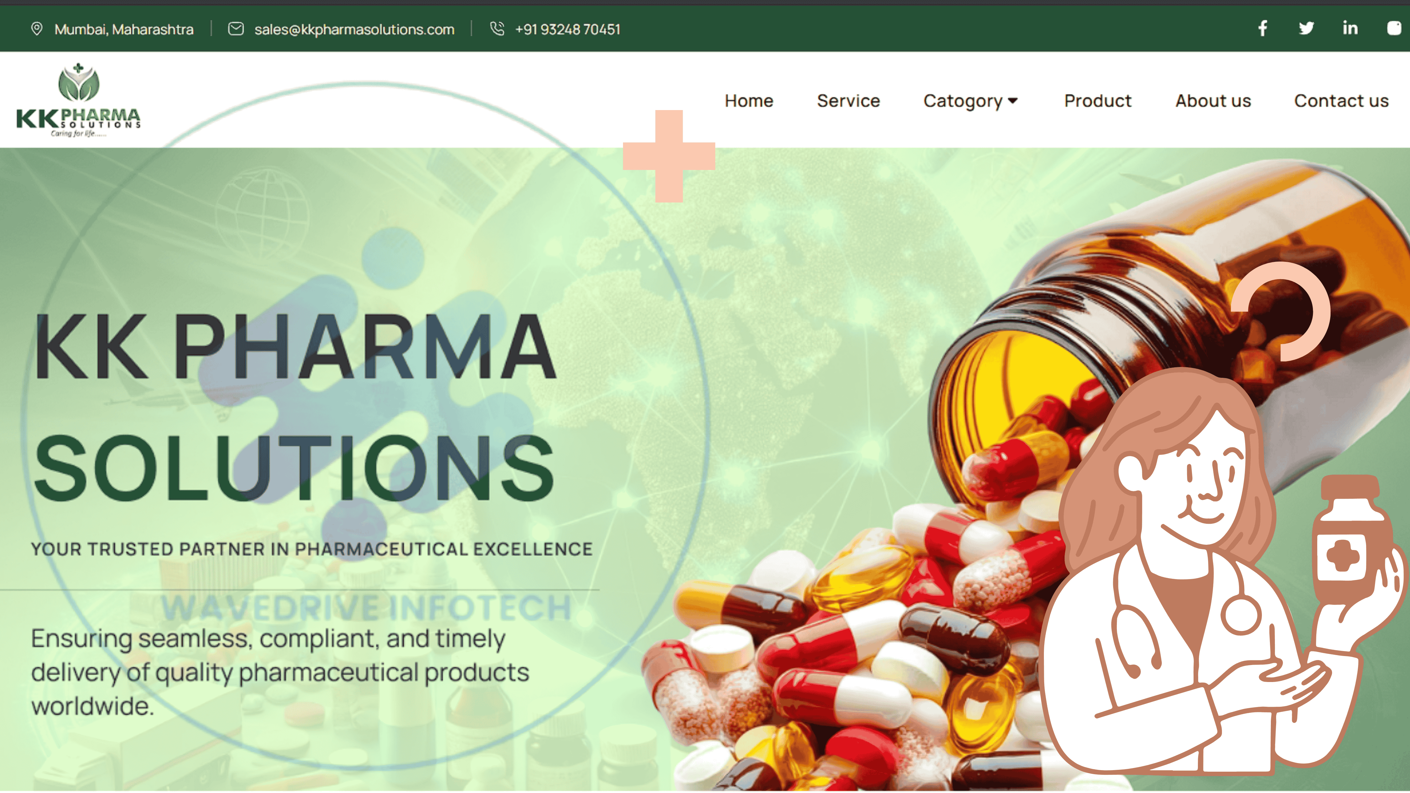 KK Pharma Solution Website